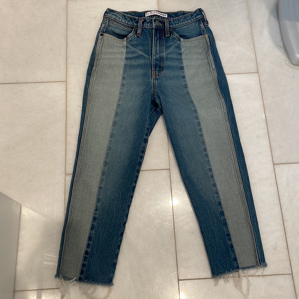 Fred Segal Wrangler color block Jeans